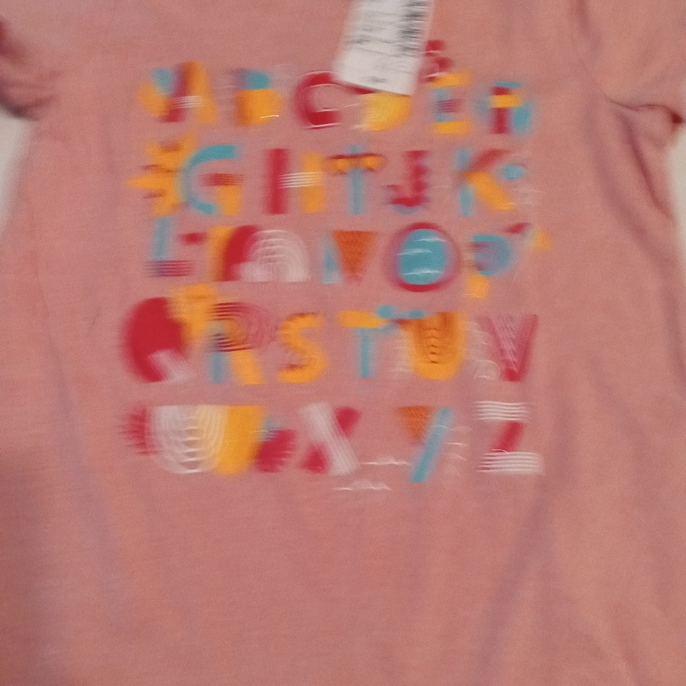 Size 4t alphabet shirt